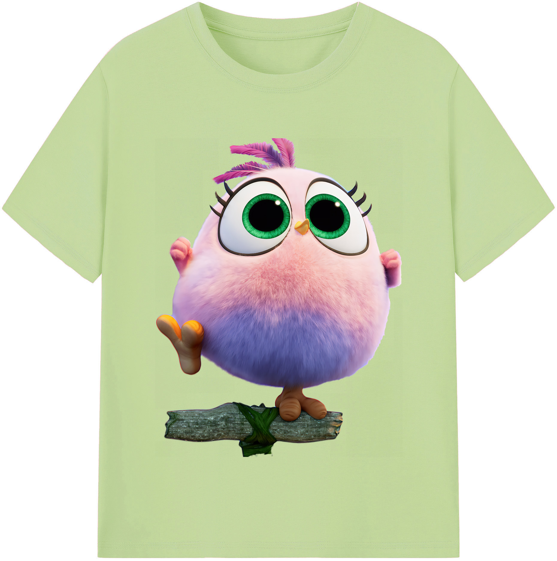 （画像用） Angry Birds アングリーバード 綿100％半袖Tシャツ（フロントプリント）
